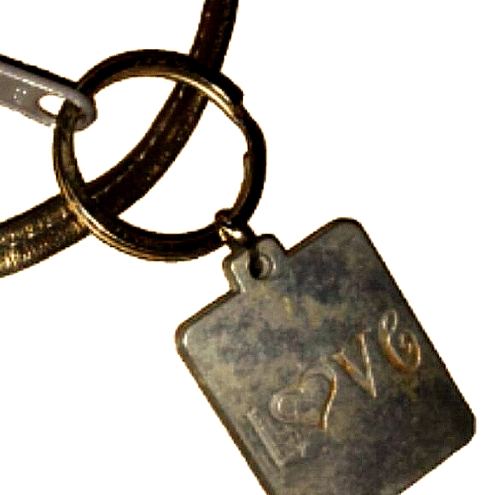 OHH ASHLEY! Leather Handbag Champaign Gold Clutch or Crossbody - Picture 5 of 6